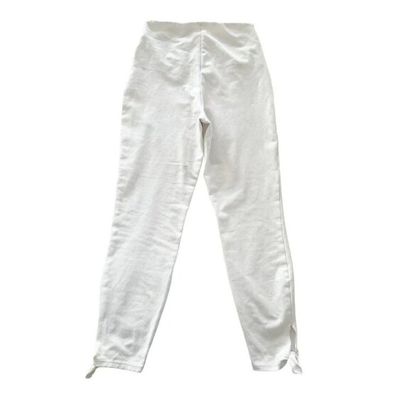 Lysse Woman's Sz s Dela Tie Crop Legging in White - Picture 3 of 10